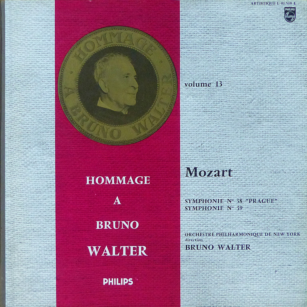 Walter: Mozart "Prague" & No. 39 Symphonies - Philips L 01.510 L