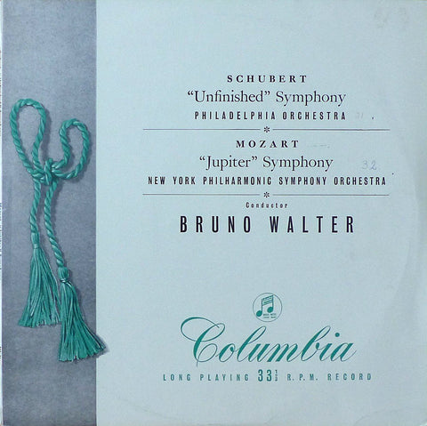 Walter: Unfinished (Philadelphia O) & Jupiter (NYPO) - Columbia 33CX 1082