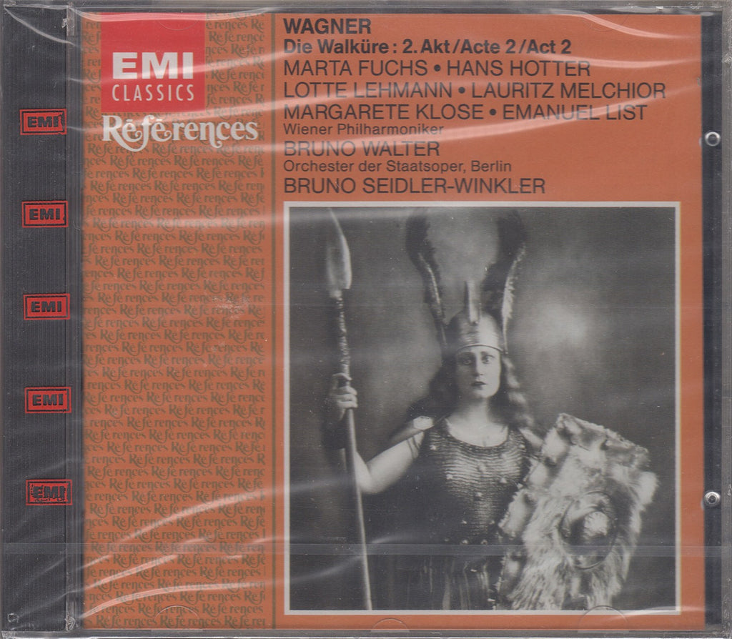 CD - Walter: Walküre Act II (Fuchs, Hotter, Lehmann) - EMI CDH 7 64255 2 (sealed)
