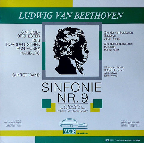 Wand/NDR SO: Beethoven Symphony No. 9 - ADAC/DHM 16 9595 1