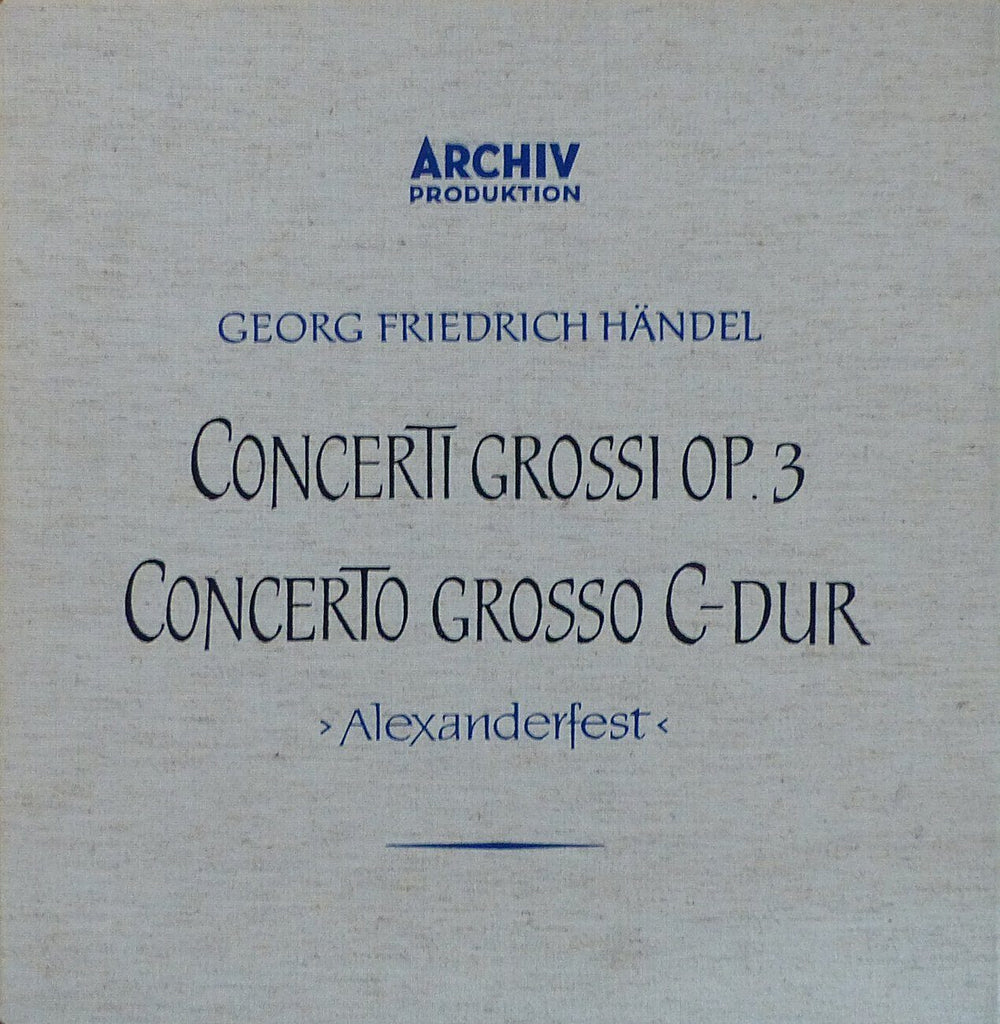 Wenzinger: Handel Concerti Grossi Op. 3 - Archive 198 017/8 (2LP box set)
