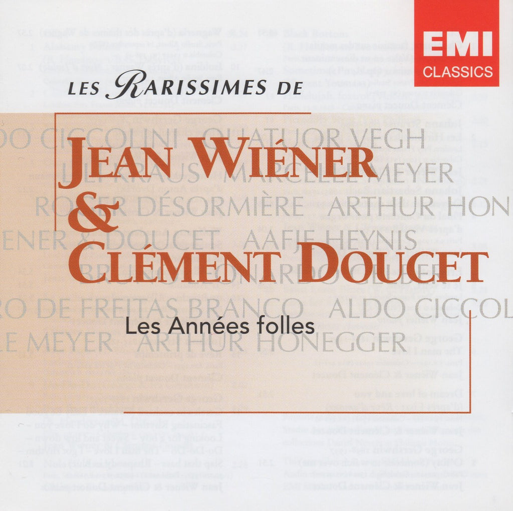 CD - Wiener & Doucet: "Les Rarissimes" (Les Années Folles) - EMI 7243 5 86480 2 7 (2CD Set)