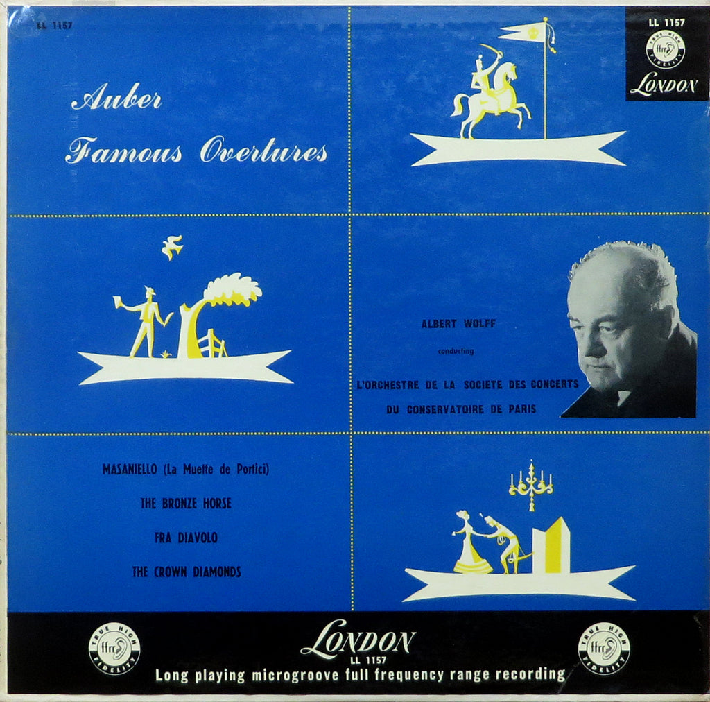 Wolff: Auber Overtures (Fra Diavolo, etc.) - London LL 1157