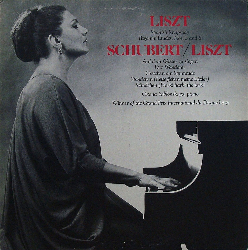 LP - Yablonskaya: Schubert/Liszt Piano Transcriptions, Etc. - Connoisseur Society 91-6553