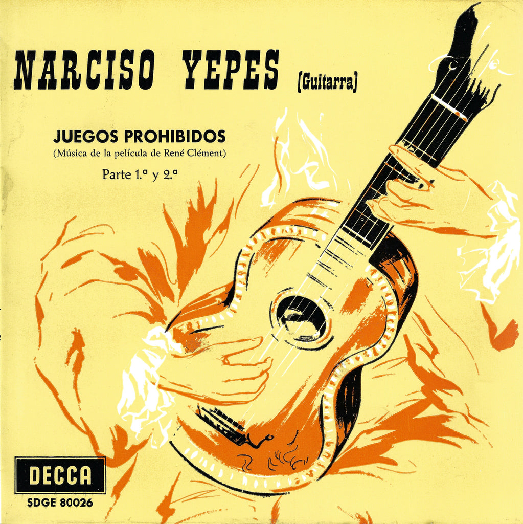Yepes: Forbidden Games (René Clément film) - Decca SDGE 80026 (7" EP)