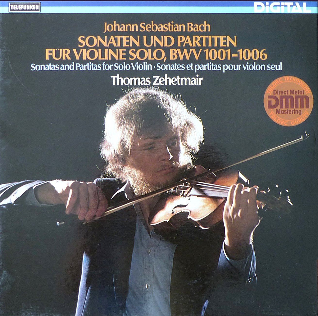 Zehetmair: Bach Sonatas & Partitas for Solo Violin - Teldec 6.35621 EX (2LP box)