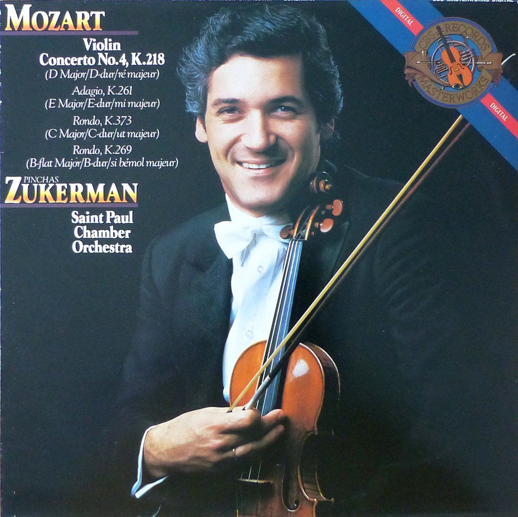 Zukerman: Mozart Violin Concerto K. 218, etc. - CBS IM 37839