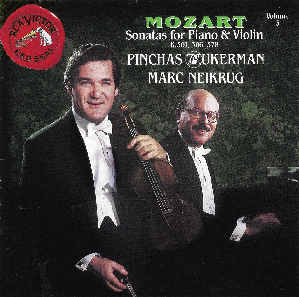 Zukerman: Mozart Violin Sonatas K. 301/306/378 - RCA 09026-60743-2